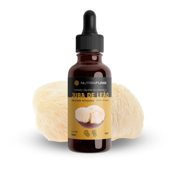 Extrato de Juba de leão (Lions Mane) 30ml  | Aumente sua Performance Mental  (Hericium erinaceus)